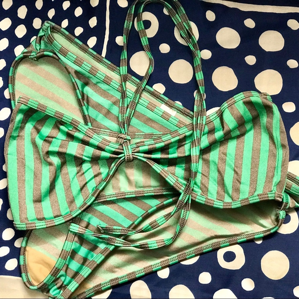 American Apparel Swimsuit (top - L, bottoms - M)